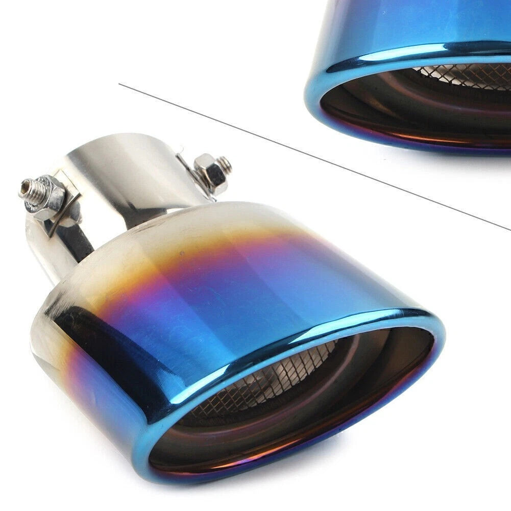 Stainless Steel Exhaust Pipe Tail Muffler Tip for Universal Vehicles