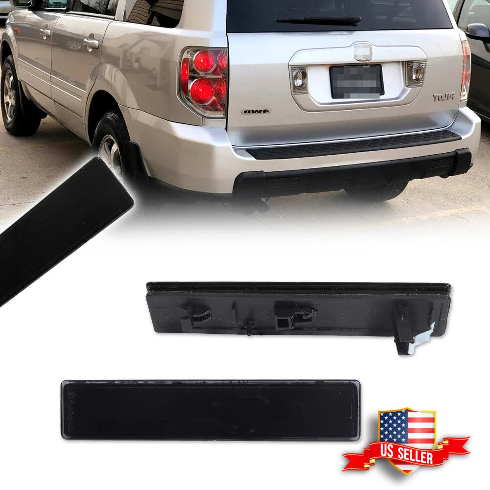 2X Smoked Lens Rear Bumper Reflector Lights for Honda Pilot (2006–2008)