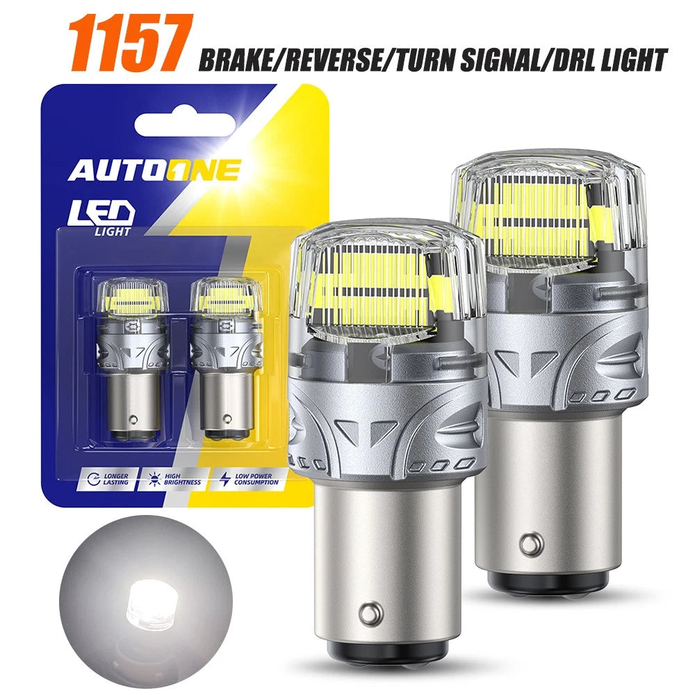 2X 1157 LED Brake Stop Tail Parking Light Bulb for Universal Fit
