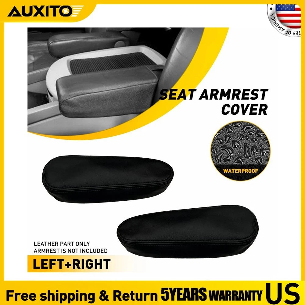 Leather Armrest Cover Pair for Nissan Titan Armada (2004–2015)