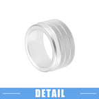 Set of 2 AC Control Switch Knob Covers for Toyota Tundra (2014–2021) Silver Tone