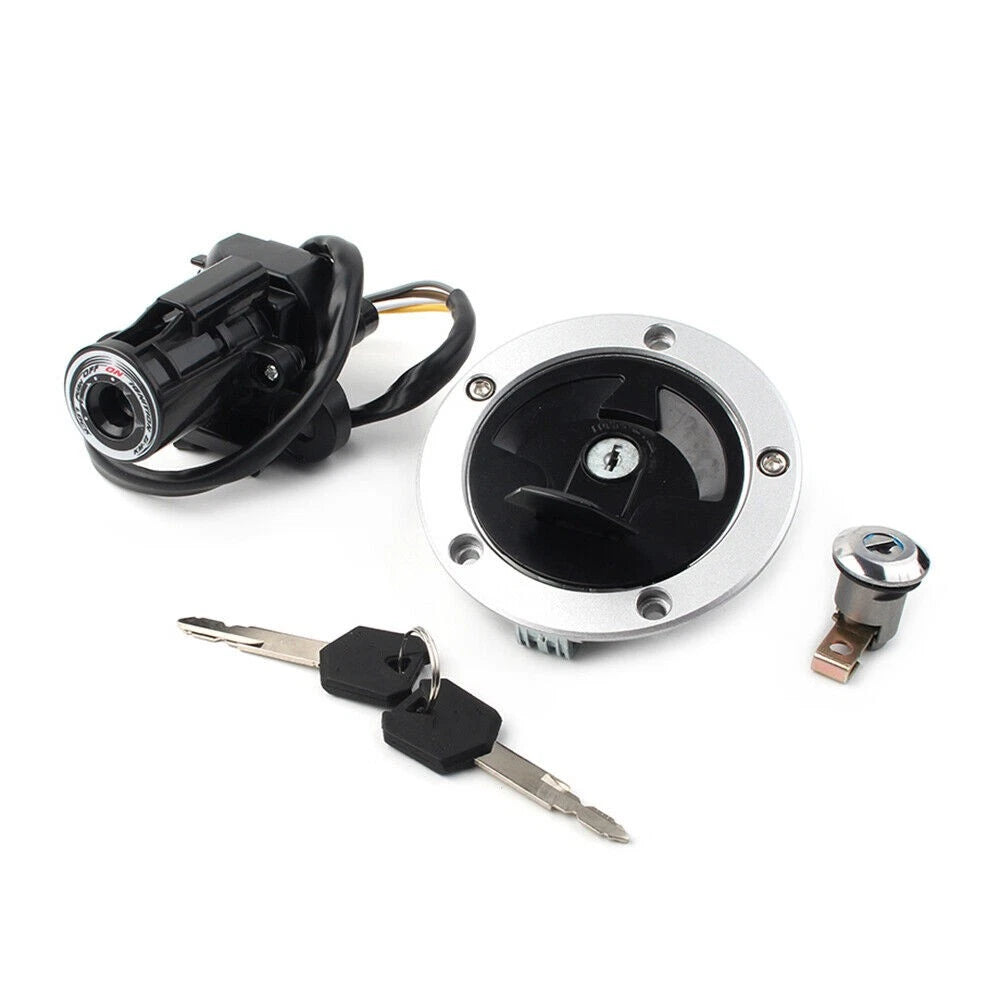 Set of Ignition Switch Gas Cap Seat Lock for Kawasaki Ninja ZX-6R (2000–2002)