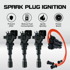 3 Ignition Coils & 3 Red Wires for Kia Sorento 3.5L V6 (2003–2006) UF431 27300-39800