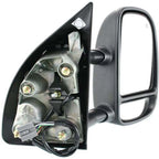 Set of 2 Chrome Power Heated Signal Tow Side View Mirrors for Super Duty