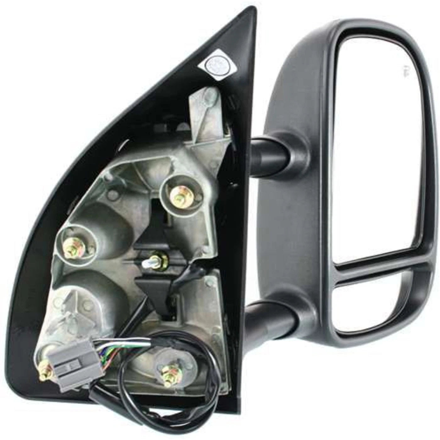 Set of 2 Chrome Power Heated Signal Tow Side View Mirrors for Super Duty