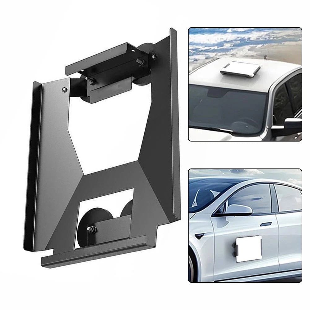 Starlink Mini Roof Mount Magnetic Base for RV Van Boat (Black Carbon Steel)