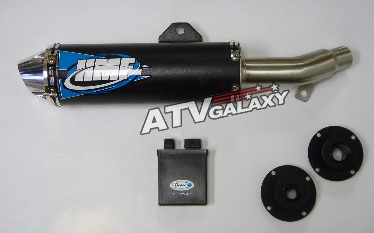 HMF Competition Series Slip On Exhaust + CDI REV Box for Yamaha YFZ450 (2004–2023)