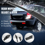 Set of 2 Rear Windshield Wiper Blade Arms 335mm for Volkswagen Tiguan (2007–2017)