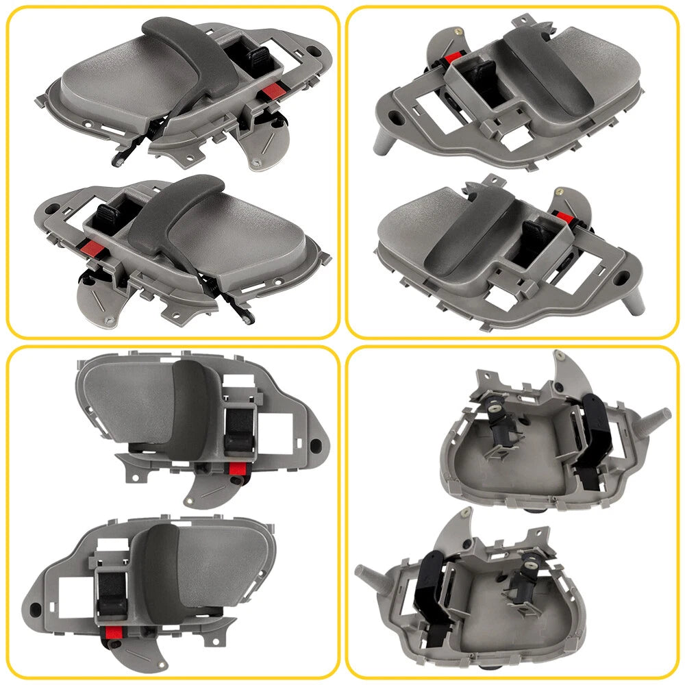 Set of 2 Gray Interior Door Handles for Chevrolet K1500 (1995–1998)