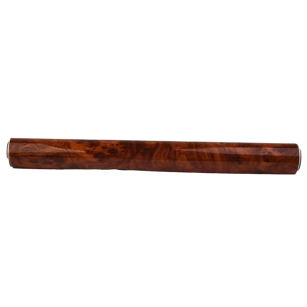 Vinyl Sticker Decal for Car Interior DIY (30x124CM, Maroon Wood Grain)