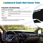 Dash Mat Cover for Honda Civic (2012-2015) Black Dashboard