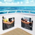 2X Black Storage Bag for Boat RV Car with Reflective Strips