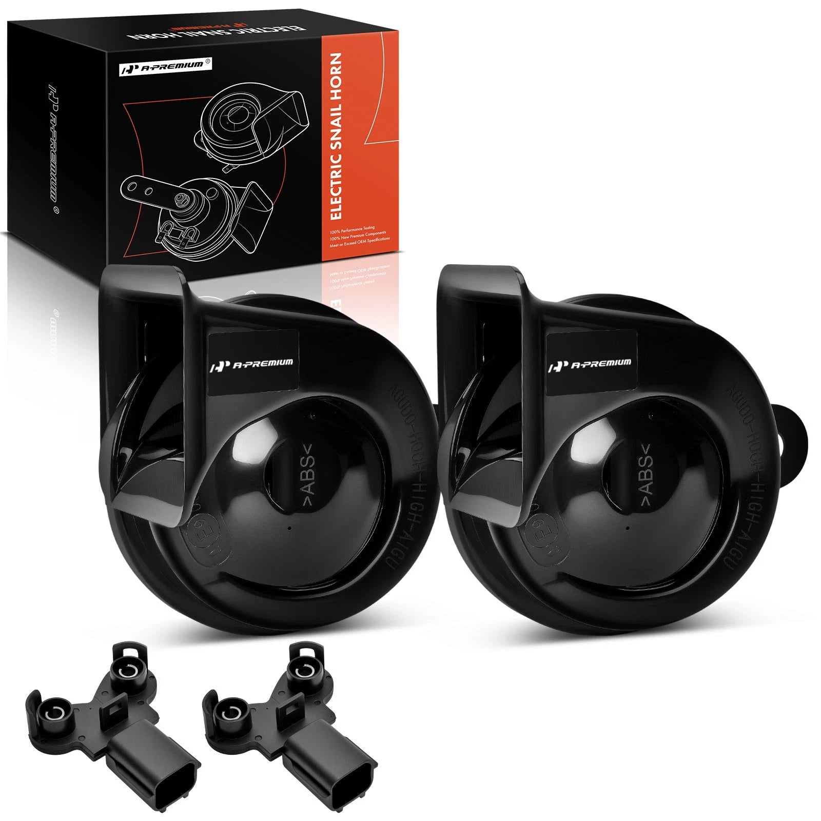 Set of 1 Car Snail Horn with 2 Connectors for Hyundai Elantra Sonata