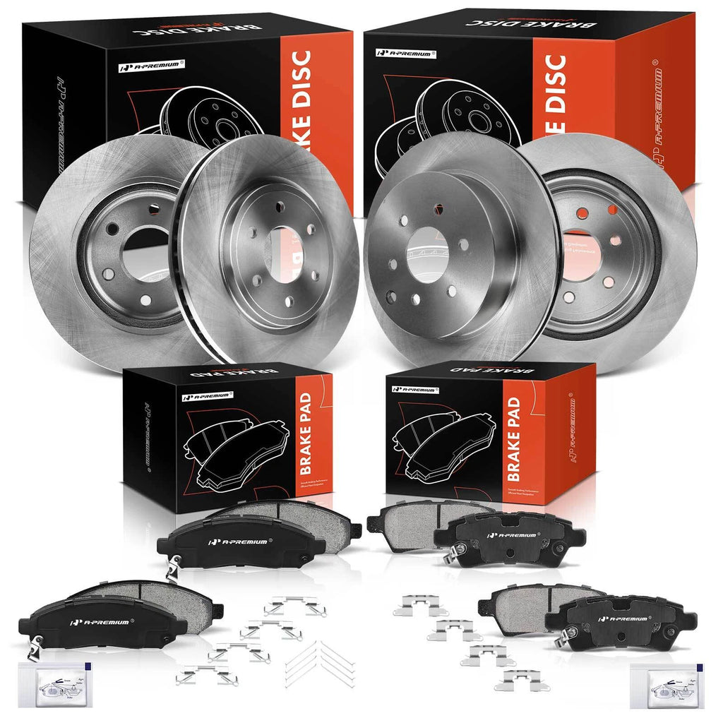 Front & Rear Disc Brake Rotors & Ceramic Pads for Nissan Pathfinder (2005–2012)