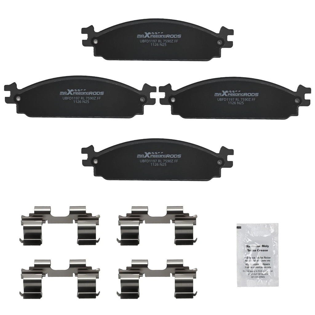 Front Ceramic Brake Pads Kit D1376 for Ford Explorer Taurus (2010–2019)