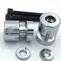 Chrome Swingarm Spools for Suzuki GSX 1300R Hayabusa / GSF1250S Bandit (2008–2023)