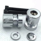 Chrome Swingarm Spools for Suzuki GSX 1300R Hayabusa / GSF1250S Bandit (2008–2023)