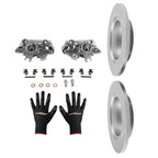 Rear Brake Rotors and Calipers for Chevrolet HHR (2008–2010) / Malibu (2004–2012) / Cobalt (2005–2008)