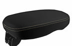 Armrest Cover for Kia Soul (2014–2019) Leather Beige Stitch