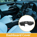 Dashboard Cover for Mercedes C-Class W204 (2008–2011) Black Red Mat Carpet