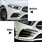 Front Bumper Splitter Spoiler Canard for Mercedes Benz A-Class A260 (2019-2023)