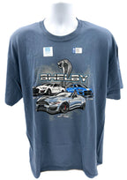 Stone Blue T-Shirt with Shelby Mustang GT500 Super Snake Logo for Women (2017–2020)