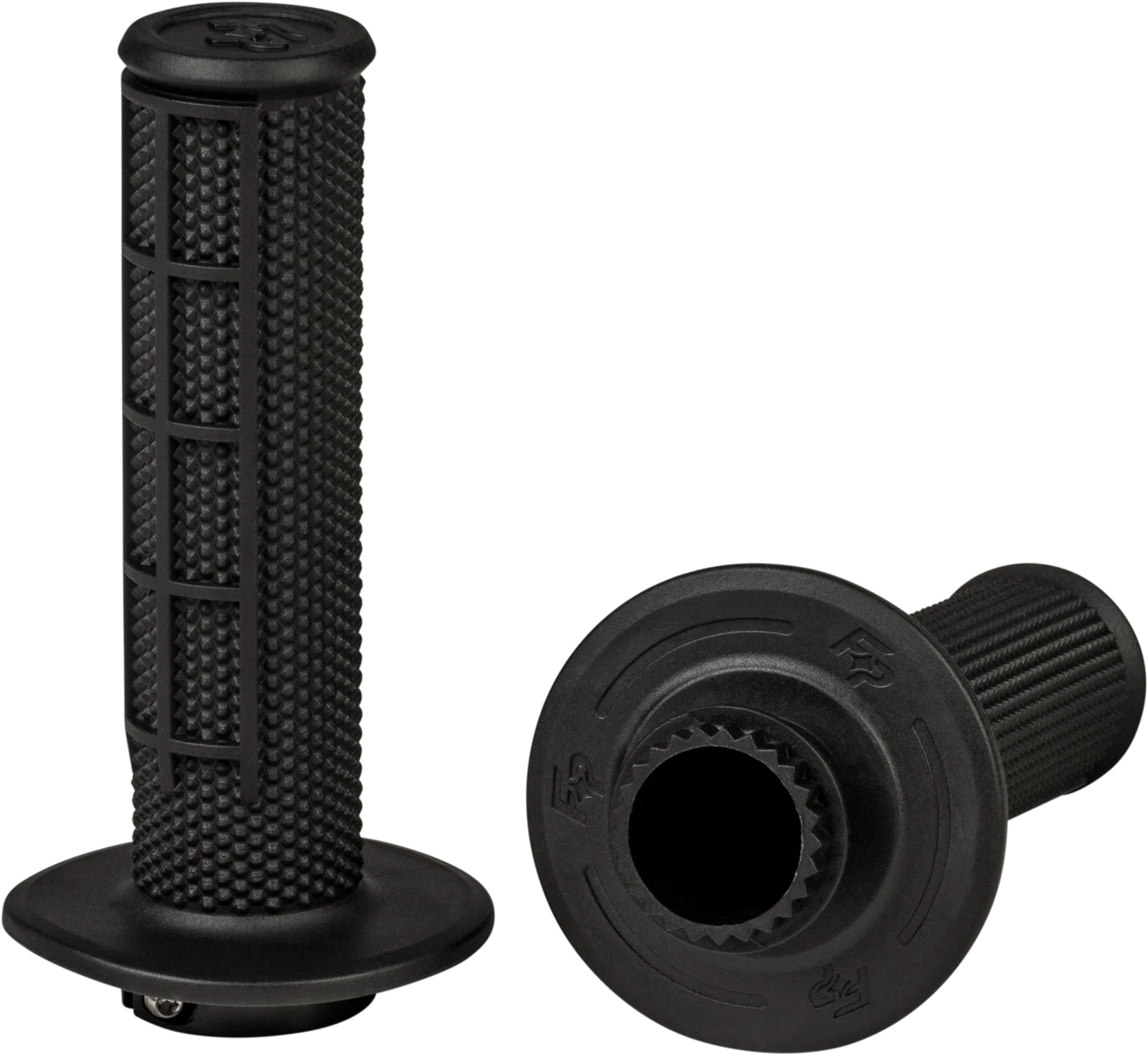 Control Mx Lock On Grips for - Black Half Waffle