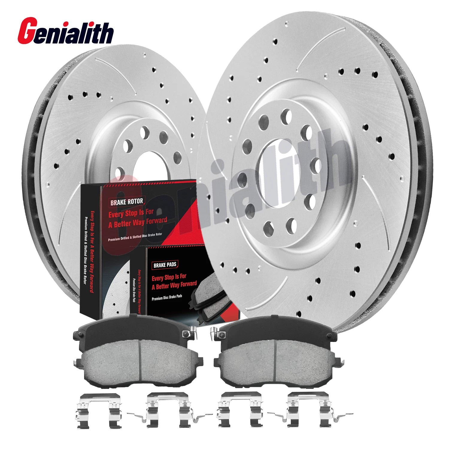 Front Disc Rotors + Ceramic Brake Pads for Nissan Sentra (2007–2012)