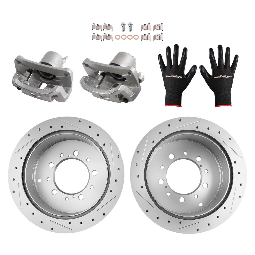 Rear Brake Caliper and Rotor Kit for Toyota Sequoia V8 (2008–2016)