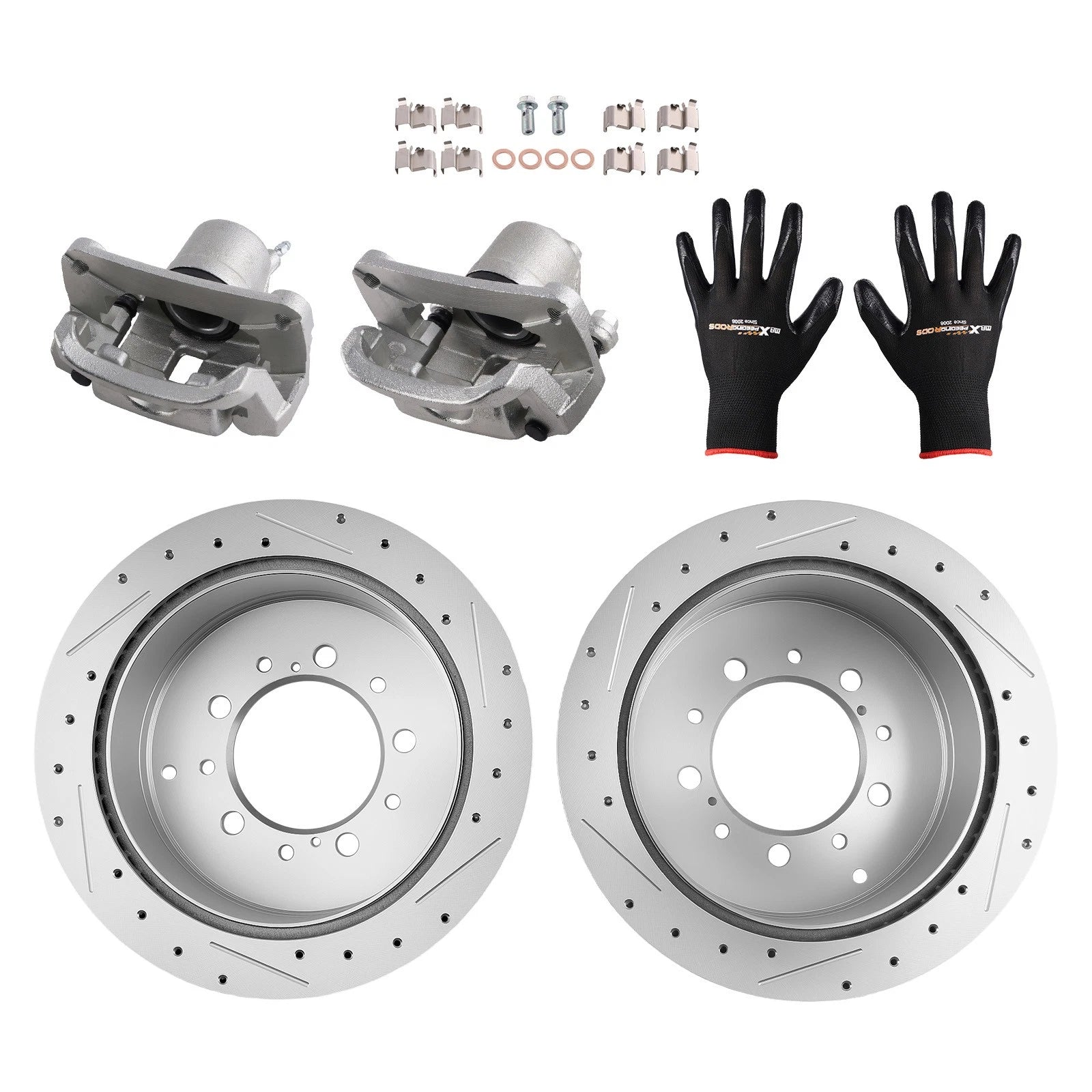 Rear Brake Caliper and Rotor Kit for Toyota Sequoia V8 (2008–2016)