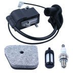 Ignition Coil, Fuel Filter, Air Filter Kit for MC 4180 B (FC90, FS130R, KM110R)