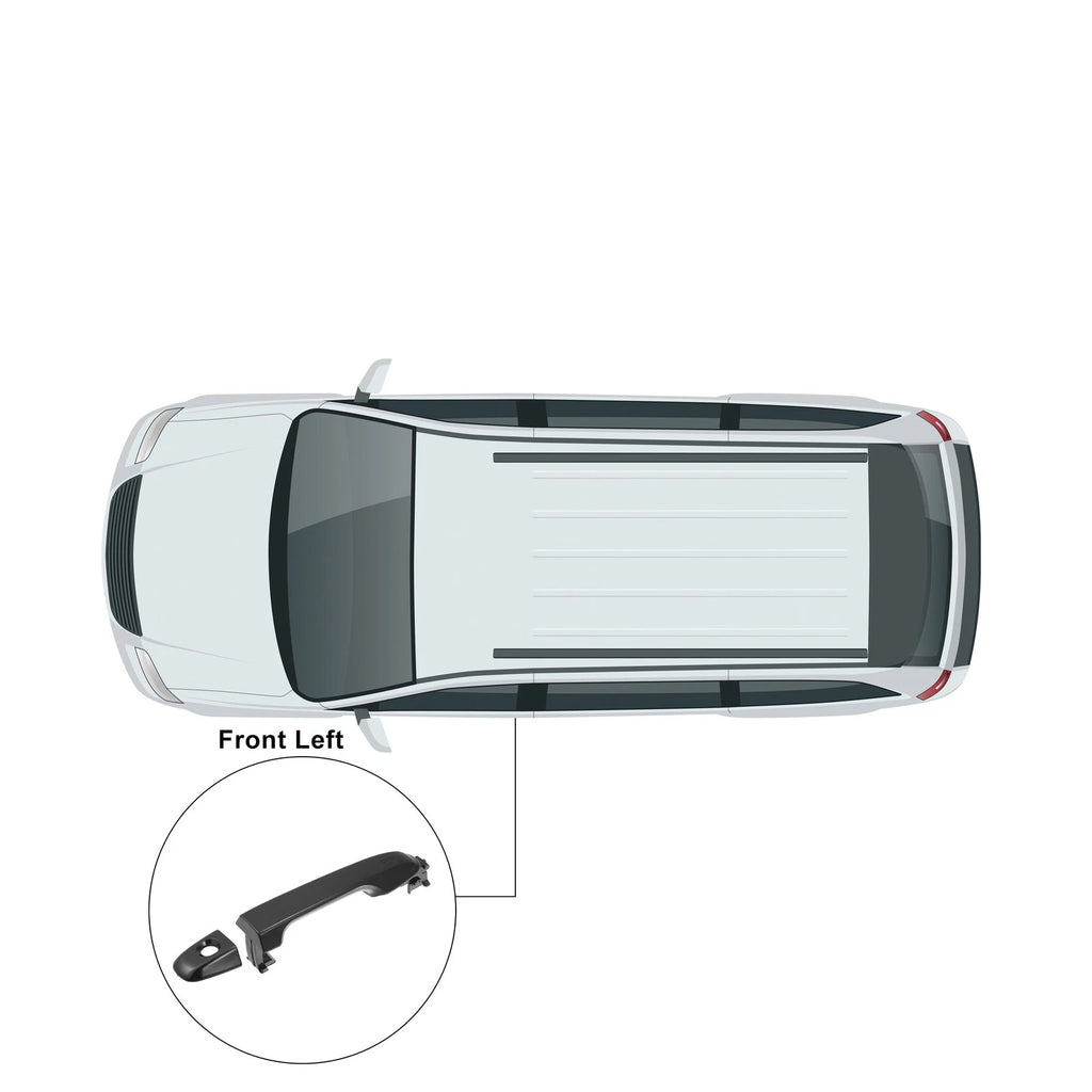 Front Left Driver Side Door Handle for Toyota Camry (2012–2017) Black