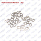 34Pcs Stainless Steel Hull Body Washer Kit for Sea Doo Spark 900 (2014–2023)