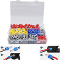 600pcs Crimp Wire Connectors Tinned Copper PVC Insulated Tubular Terminal Set