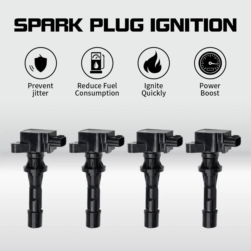 Set of 4 Ignition Coils for Mazda 3 6 CX-7 MX-5 Miata (2004–2013) UF540