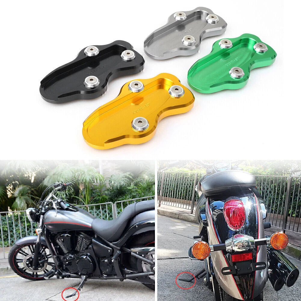 Side Stand Kickstand Enlarger Plate for Kawasaki VN900 Classic Custom (2007–2015)
