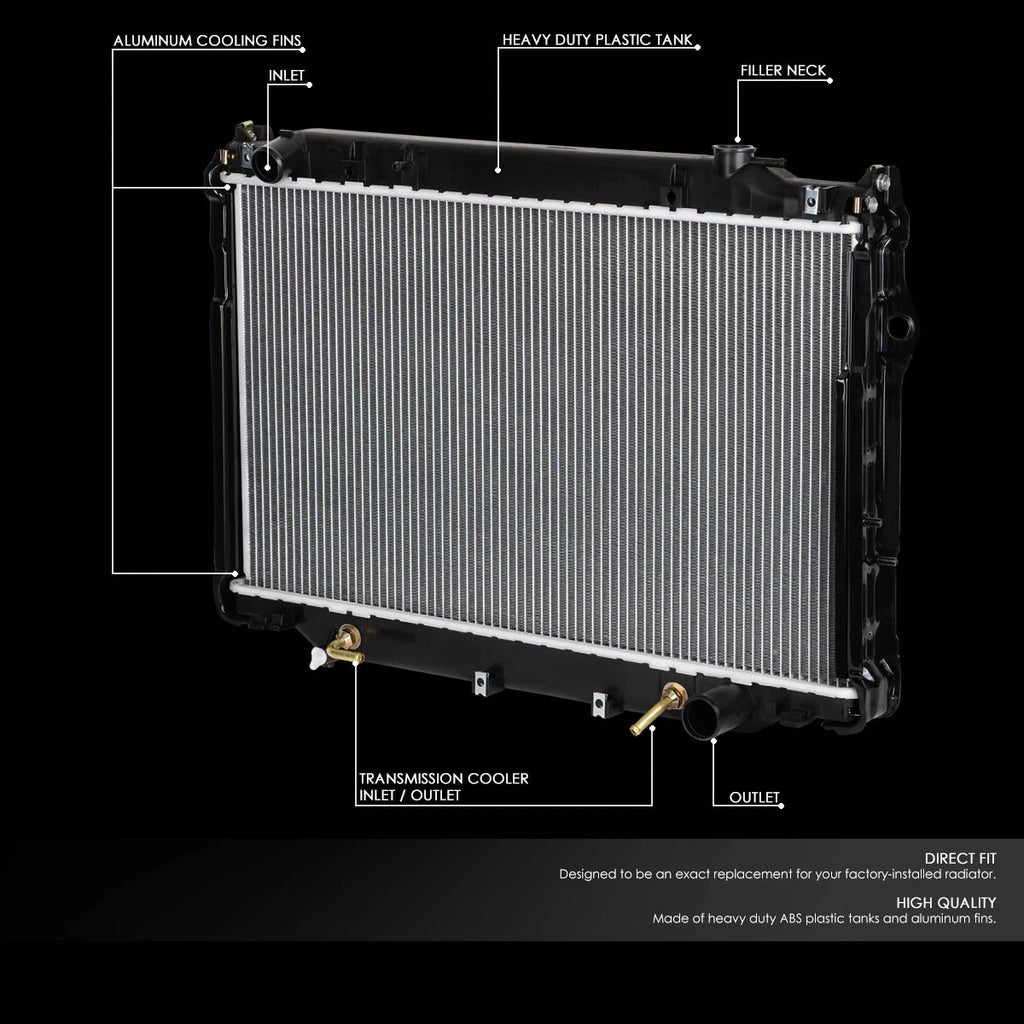 Aluminum Radiator for Toyota Land Cruiser/Lexus LX450 (1993–1997) DPI 1917