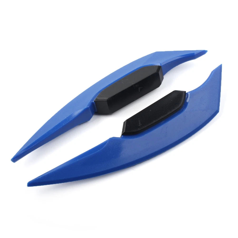 Fairing Winglets Side Siler Deflector Air Wing Kit for Universal Pair (Motor Blue)