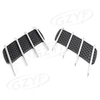 Pair Universal Double Fin Side Vent Trim Hood Air Flow Intake Cover