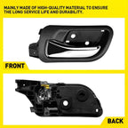 Set of 2 Front Headlight Lamp Bezel Trim for Dodge Challenger (2008–2014) Black