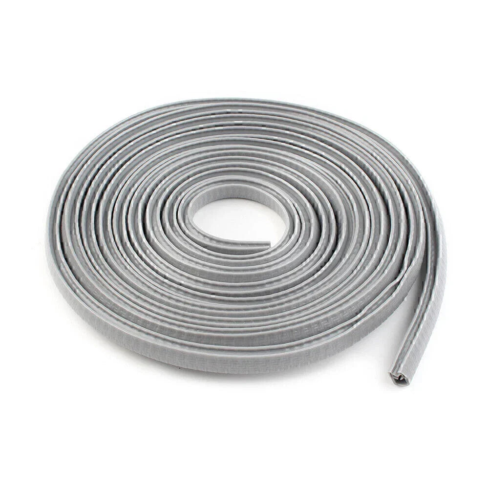 13Ft Universal Rubber Seal Trim Molding Strip for Auto Door Edge Protector Grey