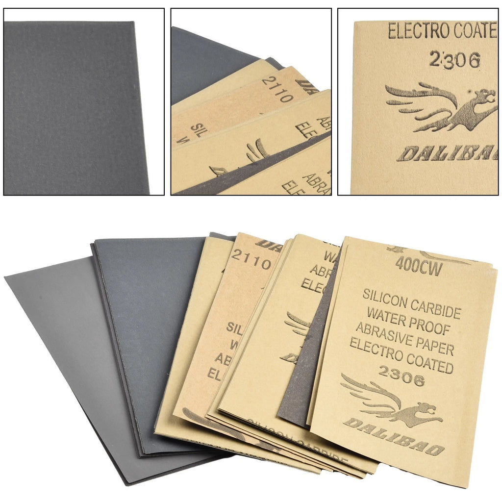 30pcs Wet Dry Sandpaper Set 400 600 800 1000 1200 1500 2500 Grit