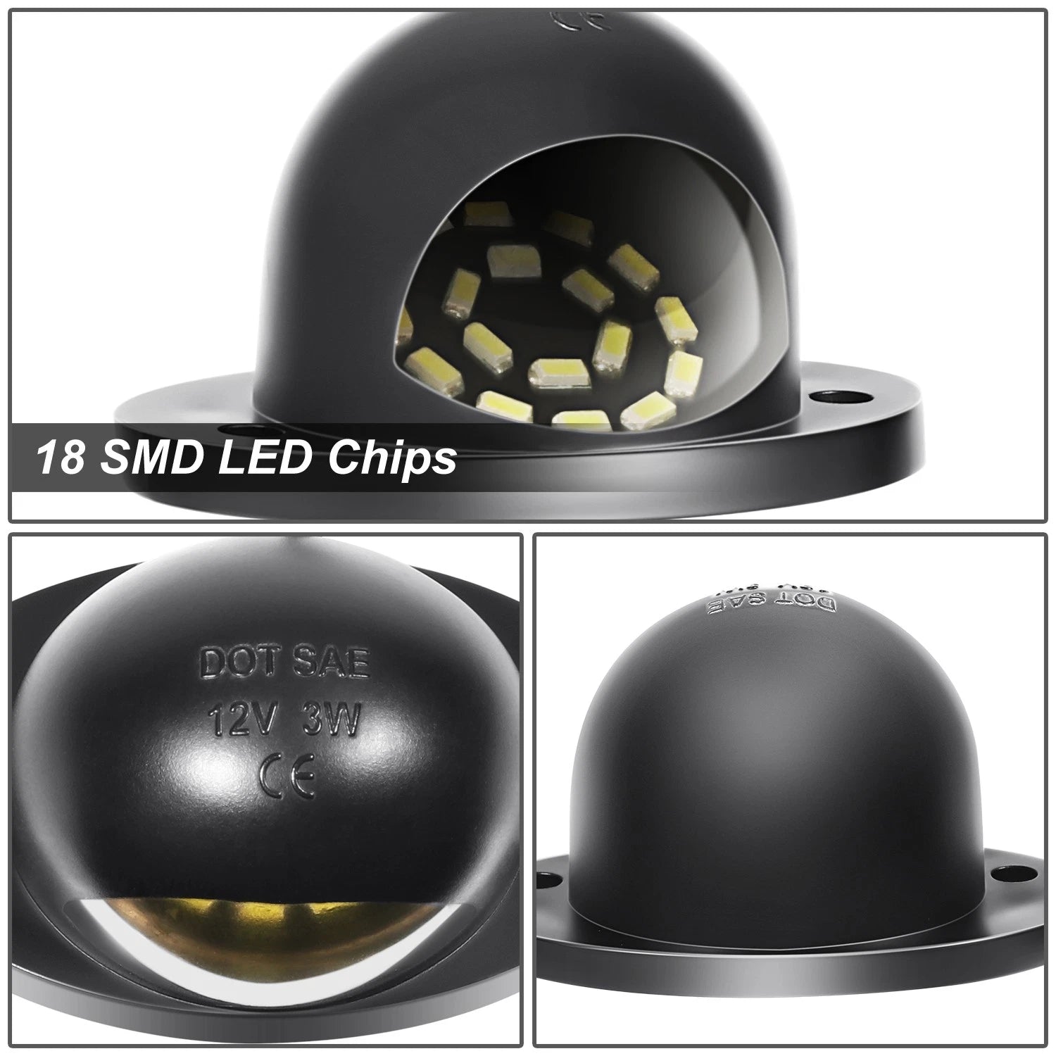 Set of 2 LED License Plate Lights for Dodge Ram 1500 2500 3500 (1994–2002)