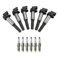 Set of 6 NGK Ignition Coils & Platinum Spark Plugs for BMW E82 E88 E90 E60 E83 E70 E85