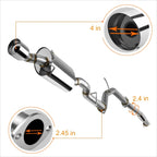 4" Tip Catback Exhaust Muffler for Honda Civic FG3/FG4 (2012–2015)