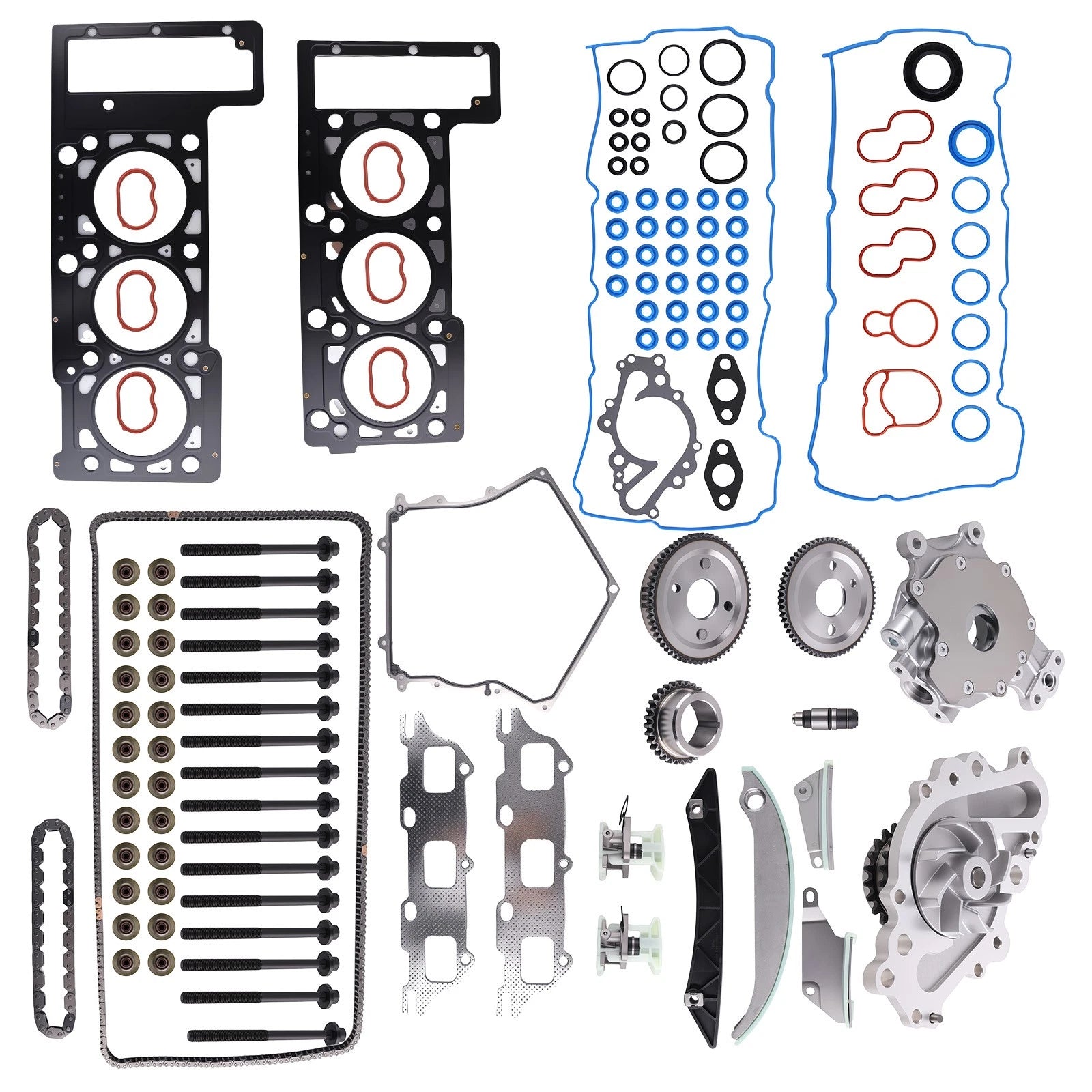 Engine Rebuild Kit for Chrysler 300 2.7L 2009-2010 Timing Chain Head Gasket Set