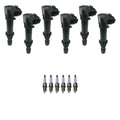 Set of 6 Ignition Coils & Denso Spark Plugs for Ram 1500 (2002–2008)