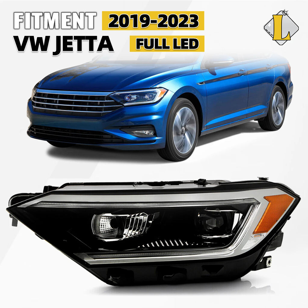 LED Projector Headlight for Volkswagen Jetta (2019–2024) 8 Pins Left LH