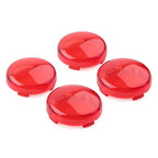 Set of 4 Turn Signal Lens Light Covers for Harley Touring Softail Dyna