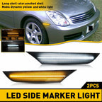 Set of 2 Sequential LED Side Marker Lights for Infiniti G35 Sedan (2003–2006)